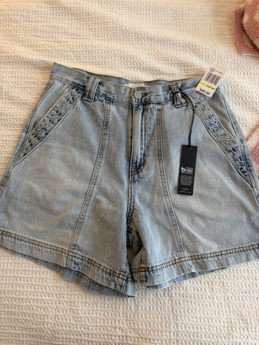 Habitual Light Wash Denim High-Rise Shorts